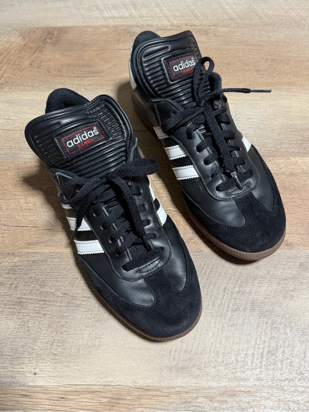 adidas Black & White Samba Retro Athletic Sneakers
